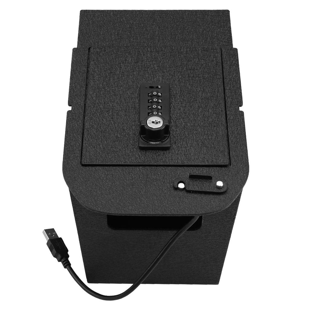 Pro Toyota RAV4 Center Console Safe (4-Digit Combo Lock with Key) : 2019-2025