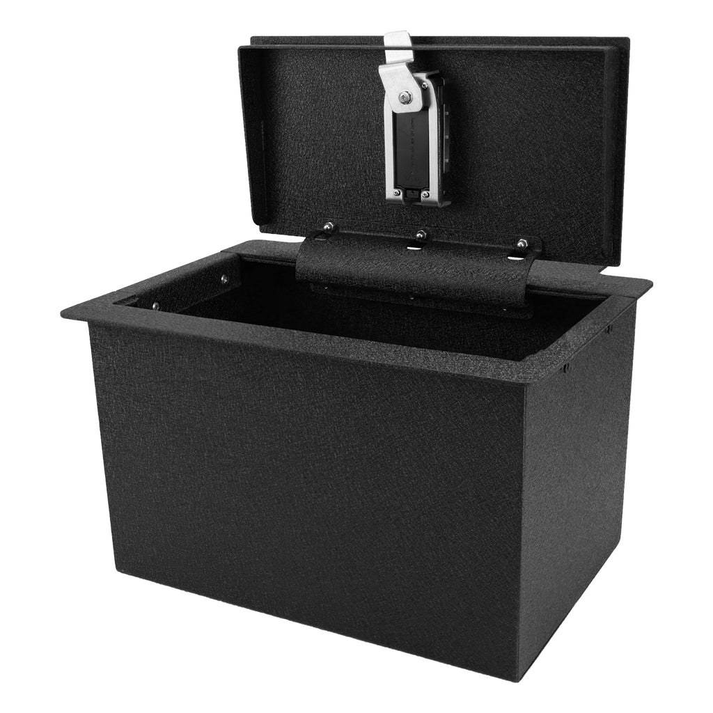 Pro Chevy Silverado 1500/2500/3500 and GMC Sierra 1500/2500/3500 Center Console Safe (Fingerprint Lock with Key) : 2019-2022