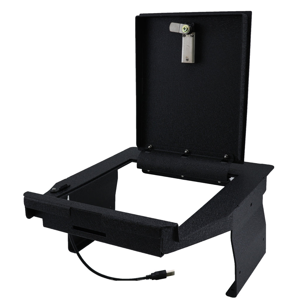 Pro Ford F-150/ F-150 Lightning Center Console Safe (4-Digit Combo Lock with Key) : 2021-2024