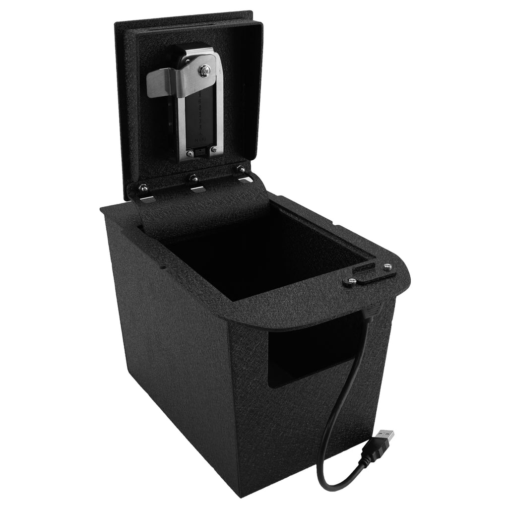 Pro Toyota RAV4 Center Console Safe (Fingerprint Lock with Key) : 2019-2025