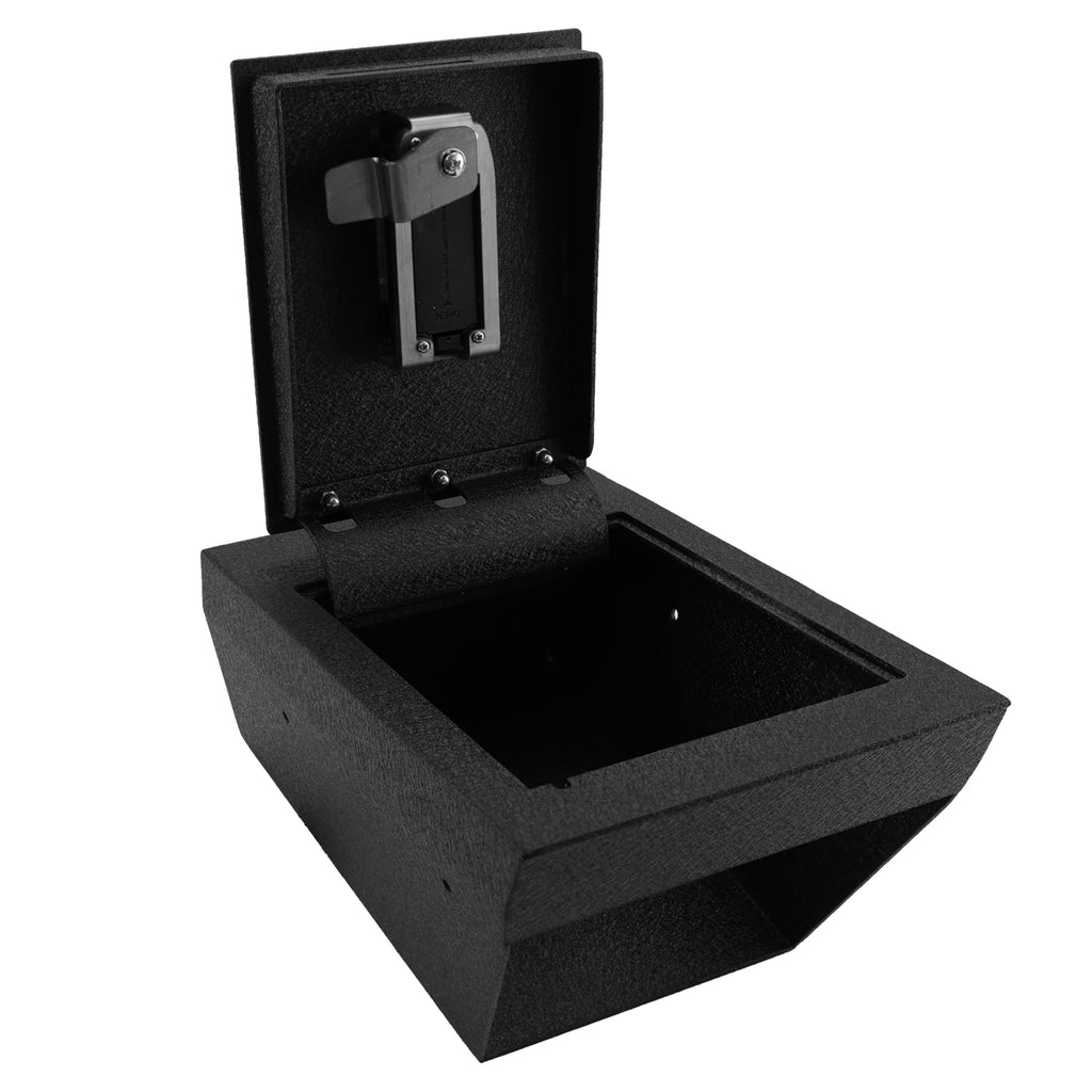 Pro Tesla Model S and Model X Center Console Safe (Fingerprint Lock with Key) : 2021-2025