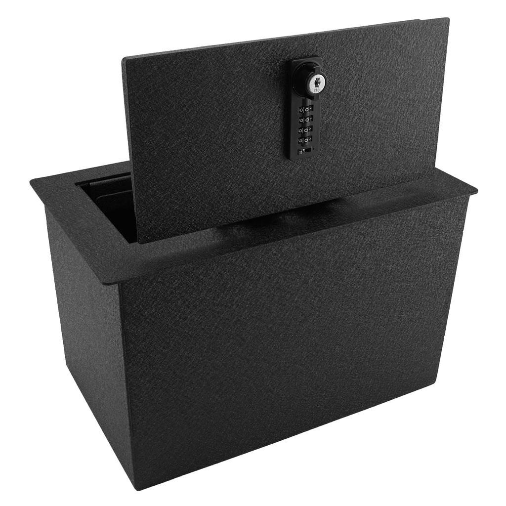 Pro Chevy Suburban Chevy Tahoe/Silverado and GMC Yukon/Yukon XL/Sierra 1500/2500/3500 Center Console Safe (4-Digit Combo Lock with Key) : 2014-2020