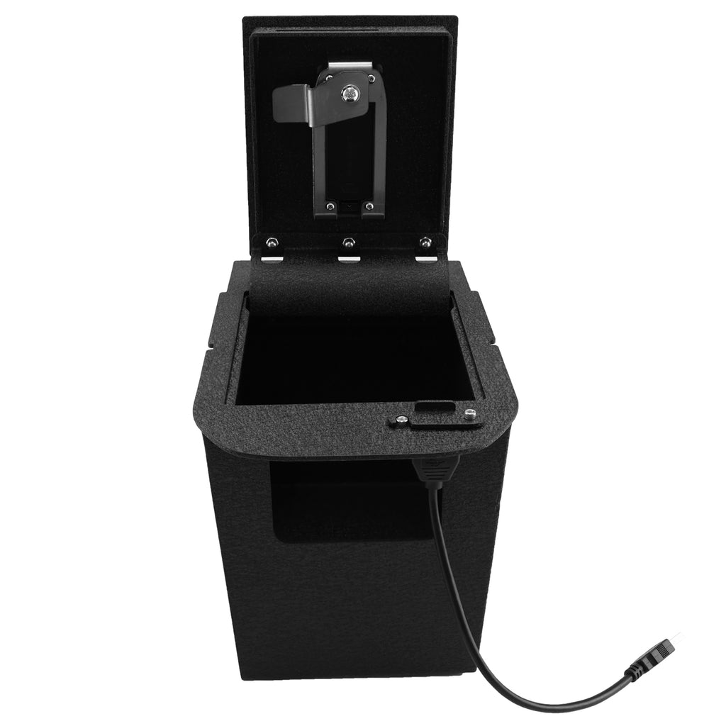 Pro Toyota RAV4 Center Console Safe (Fingerprint Lock with Key) : 2019-2025