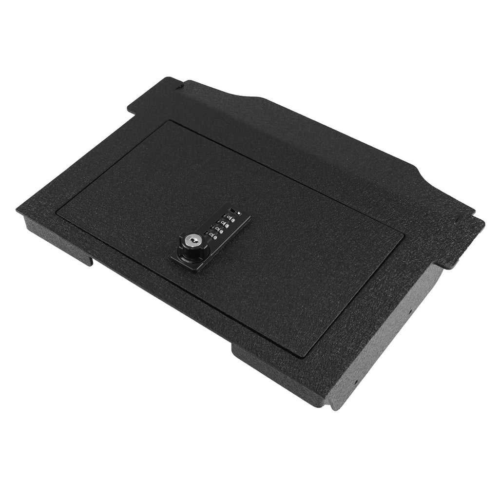 Pro Center Console Safe Gun Safe for 2021-2024 RAM TRX, 2022-2025 RAM Rebel, 2025 Ram RHO, 4-Digit Combination Lock with Key