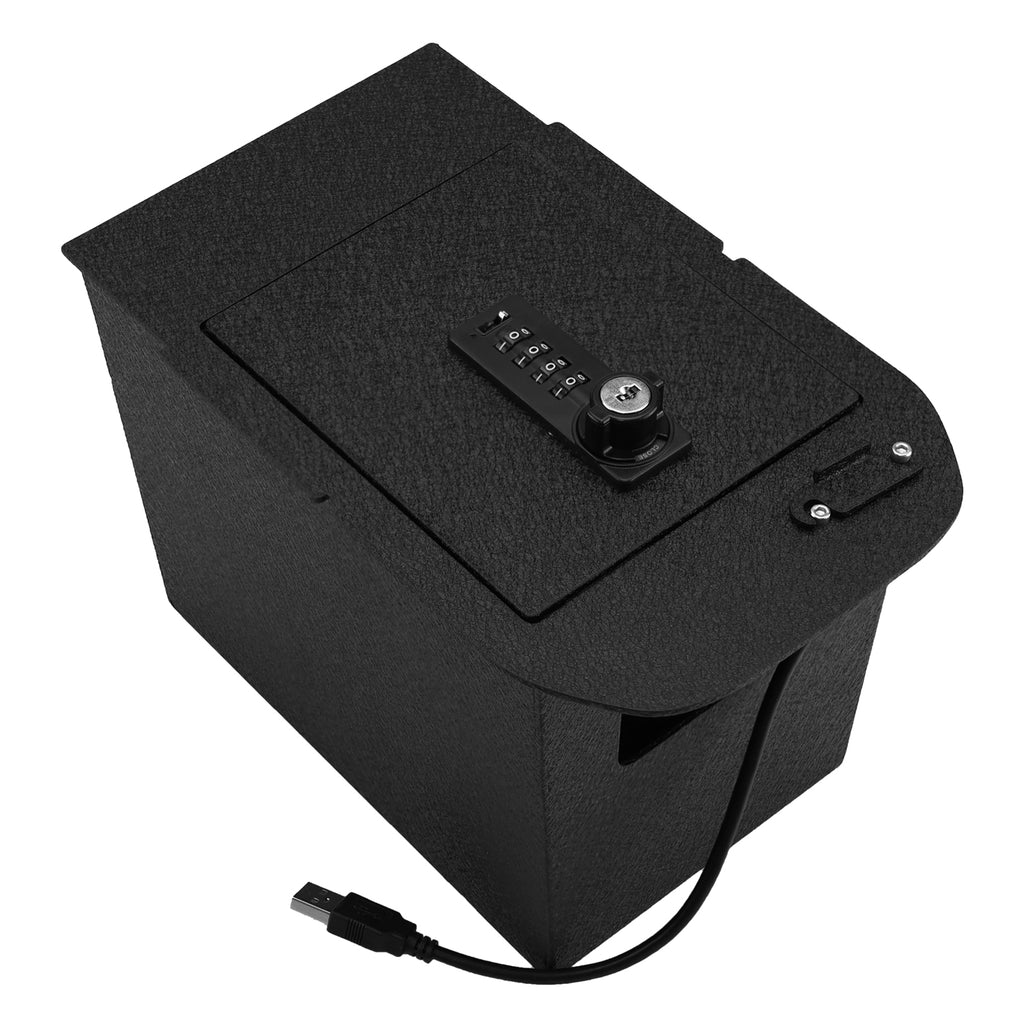 Pro Toyota RAV4 Center Console Safe (4-Digit Combo Lock with Key) : 2019-2025