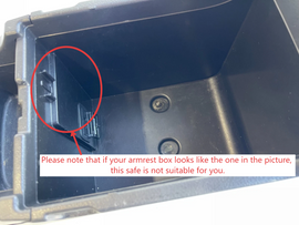 Pro Toyota 4Runner Center Console Safe (4-Digit Combo Lock) : 2003-2009