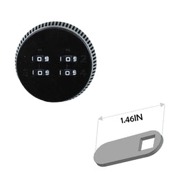 4-Digit Combo Lock，Latch Length 1.46 Inches