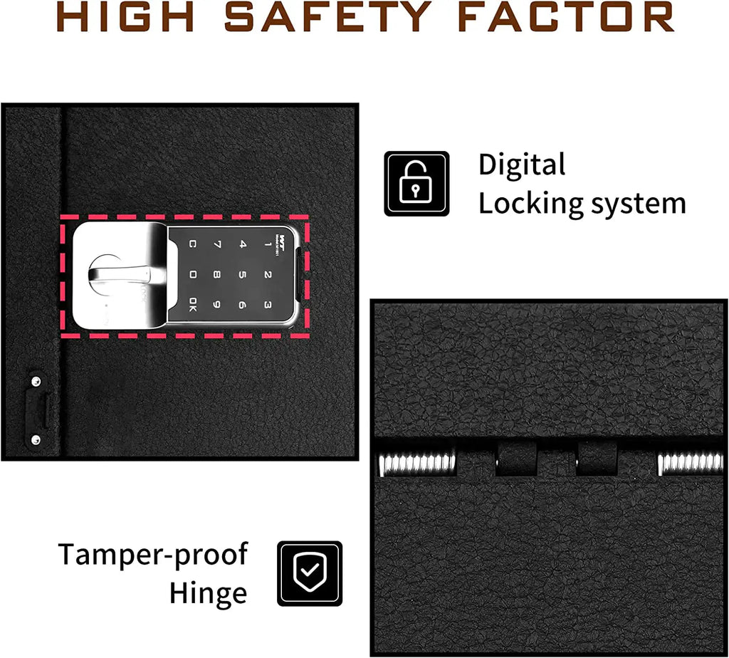 Instructions for 2014-2022 Toyota Tundra console gun safe electronic keypad lock