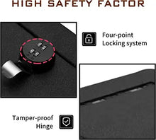 Cargar imagen en el visor de la galería, Instructions for 2015-2024 Ford F150 and Ford 250 Super Duty Ford 350 Super Duty Ford 450 Super Duty and Ford Expedition console gun Safe 4-digit combo lock