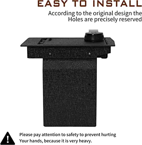 The installation of the 2013-2018 Subaru Forester Center console 4-digit combo lock gun safe is very simple