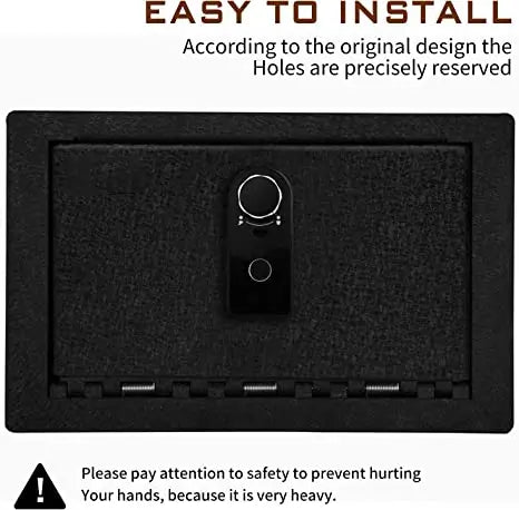 The installation of the 2015-2020 Chevrolet Suburban and Tahoe and GMC Yukon GMC Yukon XL Center console fingerprint gun safe is very simple