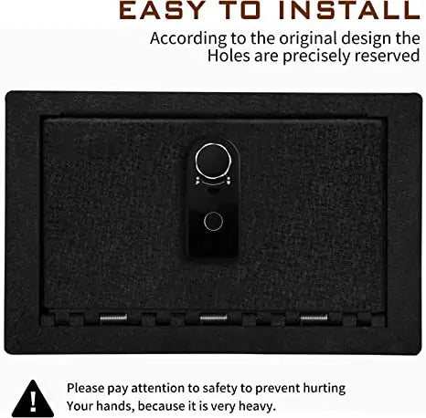 The installation of the 2015-2020 Chevrolet Suburban and Tahoe and GMC Yukon GMC Yukon XL Center console fingerprint gun safe is very simple