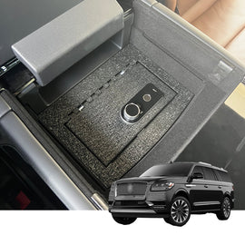 Lincoln Navigator Rear Center Console Safe (Fingerprint Lock with Key) : 2018-2024