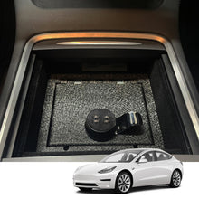 Cargar imagen en el visor de la galería, Caja fuerte para consola central Tesla Model Y y Model 3 (cerradura combinada de 4 dígitos): 2021-2023