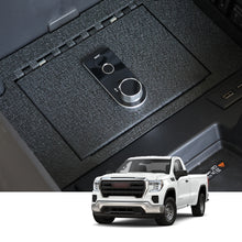 Load image into Gallery viewer, Chevy Silverado 1500 and GMC Sierra 1500/2500 HD/3500 HD Center Console Safe  (Fingerprint Lock with Key) 2023-2025