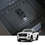 Chevy Silverado 1500 and GMC Sierra 1500/2500 HD/3500 HD Center Console Safe  (Fingerprint Lock with Key) 2023-2025