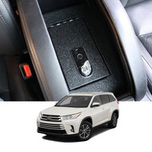 Cargar imagen en el visor de la galería, Toyota Highlander Center Console Safe  (Fingerprint Lock with Key) : 2014-2019