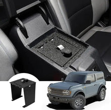 Cargar imagen en el visor de la galería, Ford bronco&#39;s center console safe with a 4-digit combination lock is installed.